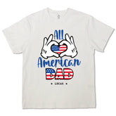 Papás, abuelos e hijas estadounidenses: camisetas, sudaderas y sudaderas personalizadas para su familia.